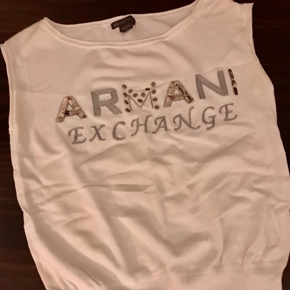 Armani Exchange white top